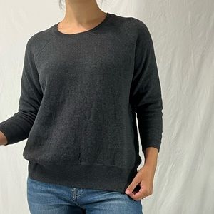 Soft Joie charcoal grey cotton blend sweater size Small